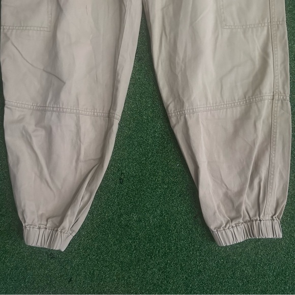 TNA Khaki High Waisted Baggy Jogger Style Pants - Picture 5 of 5